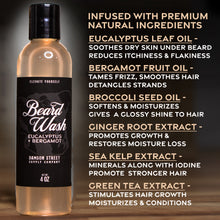 Load image into Gallery viewer, Beard Wash with Eucalyptus and Bergamot 4 oz
