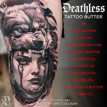 Load image into Gallery viewer, Deathless Tattoo Butter - All-in-One Tattoo Care
