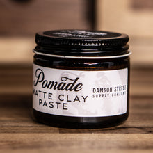 Load image into Gallery viewer, Matte Clay Paste Pomade 2 oz Glass Jar
